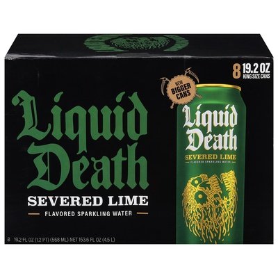 Liquid Death Severed Lime Mountain 3/8/19.2 Oz [UNFI #83540]