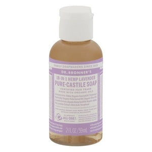 OG3 Dr Bronners Lavnder Pure Castile Soap 2 OZ [UNFI #55988] T