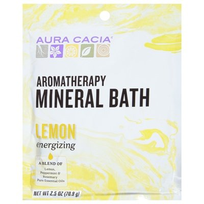 Aura Cacia Min Bath Energizing Lemon 6/2.5 OZ [UNFI #55312] T