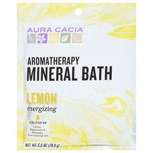 Aura Cacia Min Bath Energizing Lemon 6/2.5 OZ [UNFI #55312] T