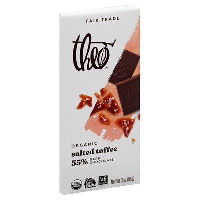 OG2 Theo Salted Toffee 55% Dark Choc Bar 12/3 OZ [UNFI #29052]