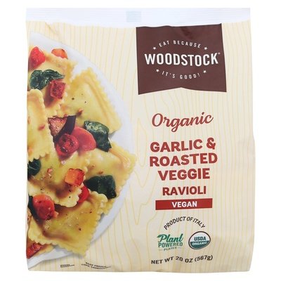 OG2 Woodstock Vegan Garlic Roasted Veggie Ravioli 12/20 OZ [UNFI #04819]