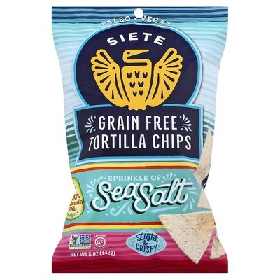 Siete Sea Salt Tortilla Chips 12/5 OZ [UNFI #16955]