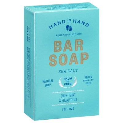 Hand In Hand Sea Salt Bar Soap 5 OZ [UNFI #06851] T