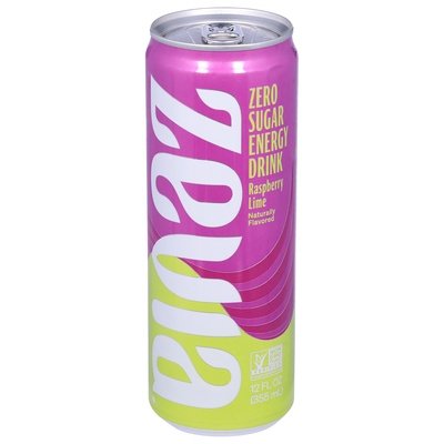 Zevia Rasp Lme Zero Cal Energy Drnk 12/12 OZ [UNFI #00112] T