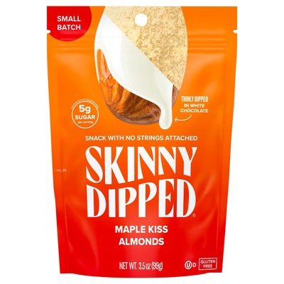 Skinnydipped Maple Kiss Dipped Almonds 10/3.5 Oz [UNFI #63017]