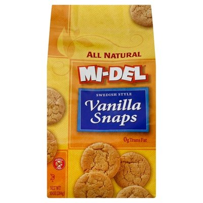 Midel Vanilla Snaps 8/10 OZ [UNFI #15389]