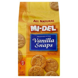 Midel Vanilla Snaps 8/10 OZ [UNFI #15389]