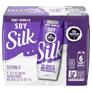 Silk Very Vanilla Soy Milk 3/6/8 OZ [UNFI #12251]