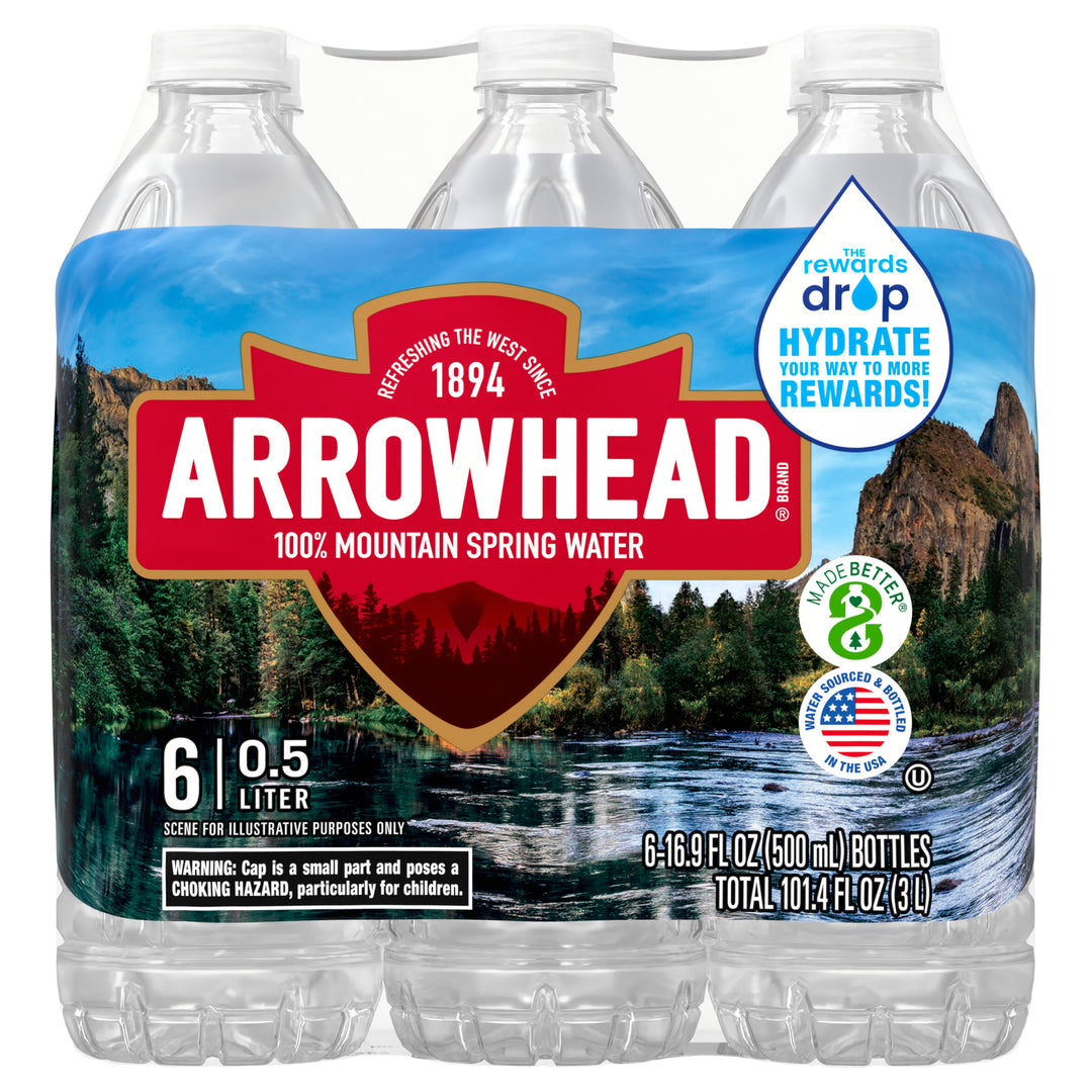 Arrowhead Spring Water Spring 4/6/.5 Ltr [UNFI #27283]