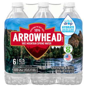 Arrowhead Spring Water Spring 4/6/.5 Ltr [UNFI #27283]