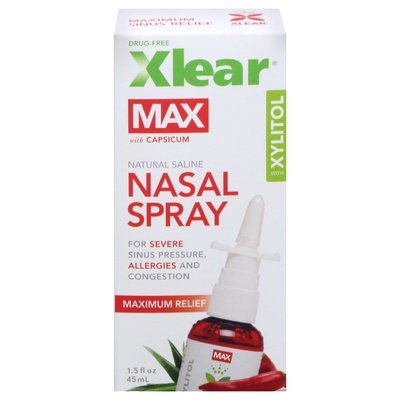 Xlear Max Nasal Spray With Xylitol 1/1.5 OZ [UNFI #62197] T