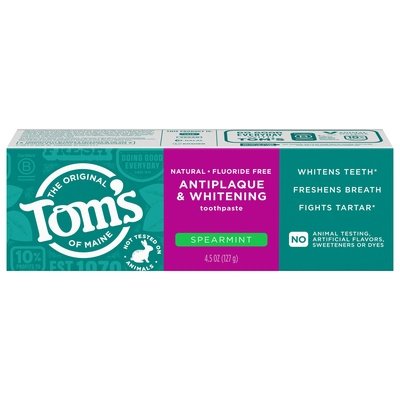 Toms Of Maine Spearmint,Tartar Control+Whitening 6/4.5 Oz [UNFI #18646]