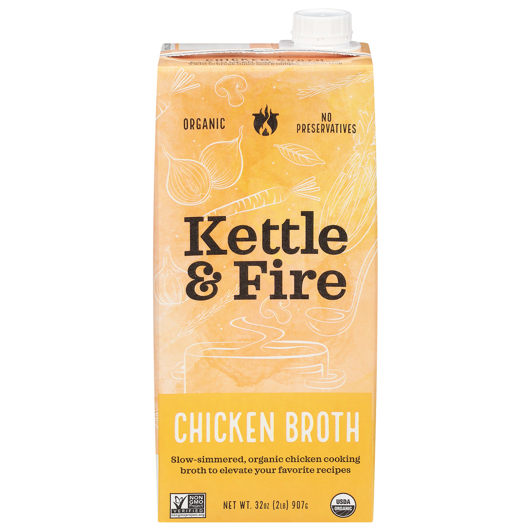 Kettle & Fire Chicken Broth 8/32 Oz [UNFI #53183]