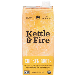 Kettle & Fire Chicken Broth 8/32 Oz [UNFI #53183]