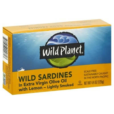 Wild Planet Sardines In Oil Lemon 12/4.4 OZ [UNFI #63567]