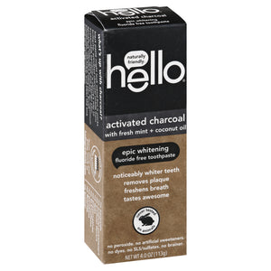 Hello Products Activated Charcoal, Whitening 6/4 Oz [UNFI #80862] T