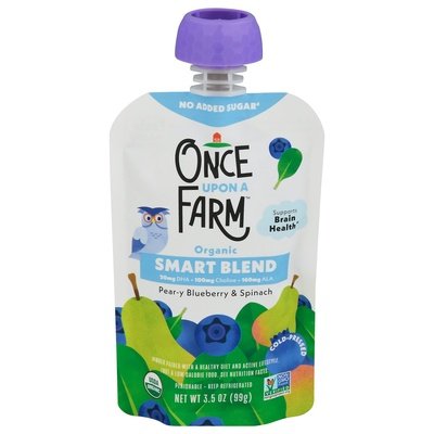 Once Upon A Farm Pear-Y Blueberry & Spinach 8/3.2 Oz [UNFI #73734]