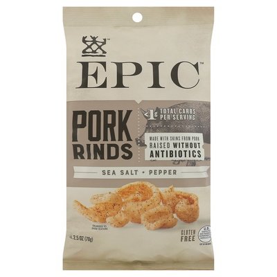 Epic Pork Rinds Sea Salt & Pepper 12/2.5 OZ [UNFI #49900]