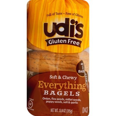 Udi Evrythng Bagel 5 Pck 8/13.9 OZ [UNFI #76602]