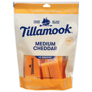 Tillamook Pack It Pal Med Cheddar Cheese 12/10/.75 Oz [UNFI #074786]