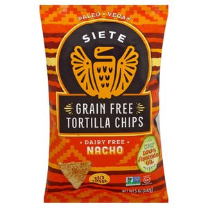 Siete Nacho Tortilla Chips 12/5 OZ [UNFI #16958]