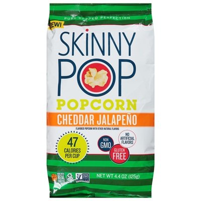 Skinnypop Popcorn Cheddar Jalapeno 12/4.4 Oz [UNFI #79826]