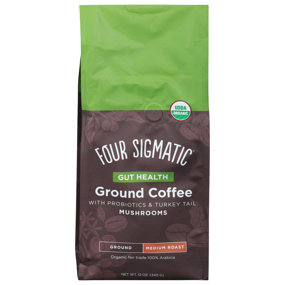 Four Sigmatic Ground Coffee-Happy Gut 8/10 Oz [UNFI #45499]