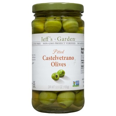 Jeffs Garden Ptd Castelvetrano Olives 6/5.5 OZ [UNFI #63336]