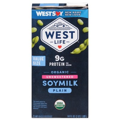 OG2 Westsoy Soymilk Unsweetnd 8/64 OZ [UNFI #38030]