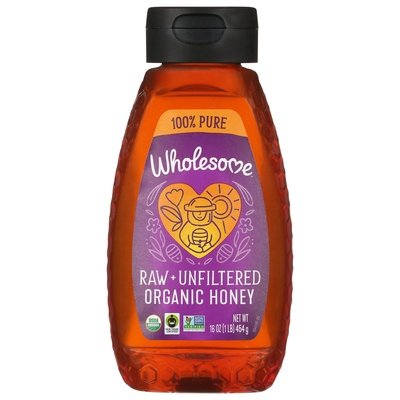 OG2 Wholesome Raw Unfilterd Honey Squeeze 6/16 OZ [UNFI #21984]