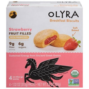 Olyra Strawberry Breakfast Biscuits 6/5.3 Oz [UNFI #23093]