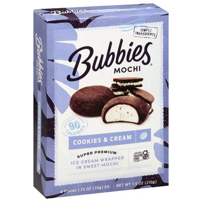Bubbies Hawaii Cookies & Cream 8/7.5 Oz [UNFI #405]