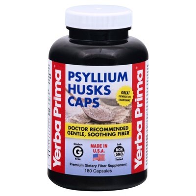 Yerba Psyllium Husks 180 CAP [UNFI #40710] T