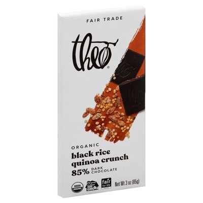 OG2 Theo Dark Choco Black Rice Quinoa Bar 12/3 OZ [UNFI #29053]