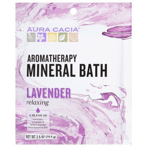 Aura Cacia Min Bath Relaxing Lavendr 6/2.5 OZ [UNFI #55330] T