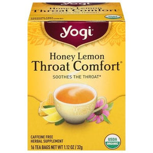 OG2 YOGi Tea Throat Comfort Honey Lemon 6/16 BAG [UNFI #26790] T