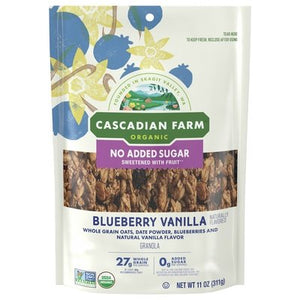 Cascadian Farm Blueberry Vanilla Granola 4/11 Oz [UNFI #59005]