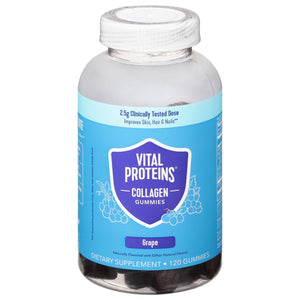 Vital Proteins Grape Collagen Gummies 120 Ct [UNFI #62088] T