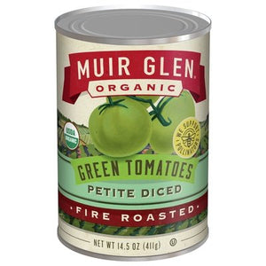 Muir Glen Tomatoes Diced Green Roasted 12/14.5 Z [UNFI #04512]