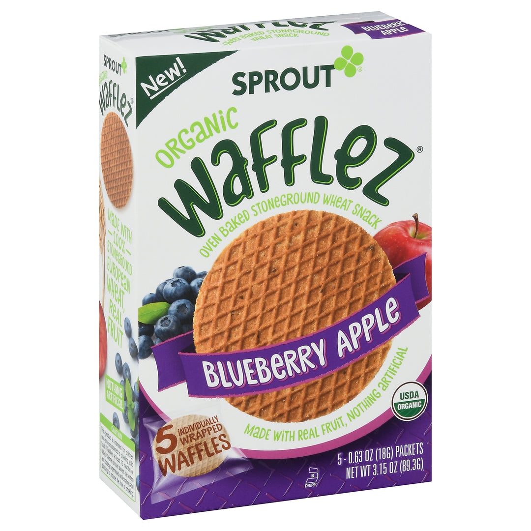 Sprout Blueberry Apple Wafflez 10/5/.63Z [UNFI #29162]