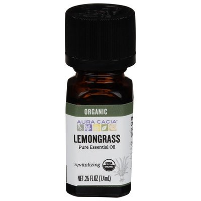 OG2 Aura Cacia Essntl Oil Lemongrass .25 OZ [UNFI #51742] T