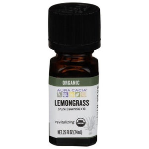 OG2 Aura Cacia Essntl Oil Lemongrass .25 OZ [UNFI #51742] T