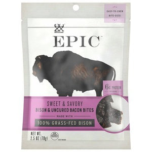 Epic Bites Bison Bacon Chia 8/2.5 OZ [UNFI #46902]