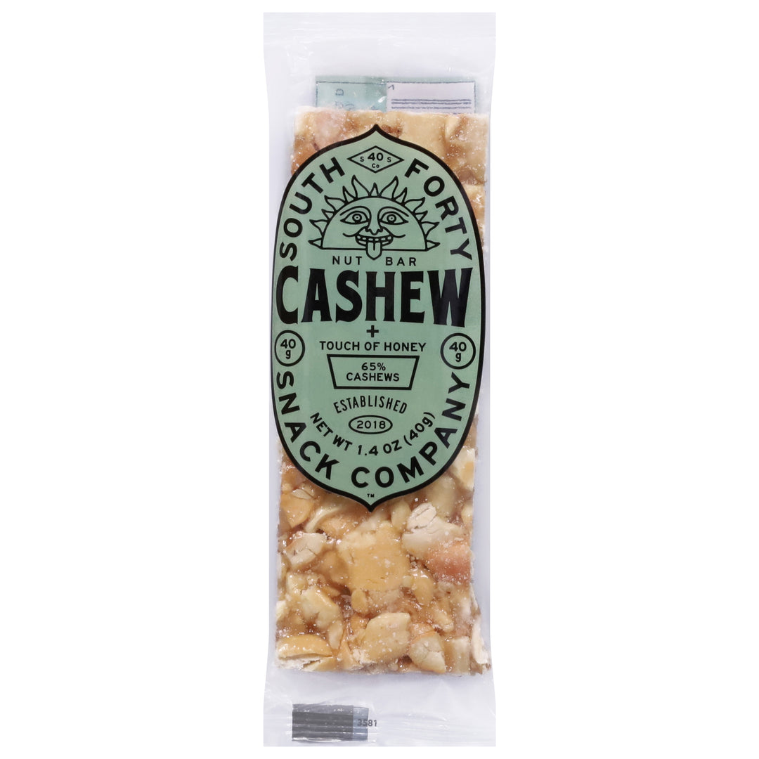 South Forty Snack Co Cashew Nut Bars 12/1.4 Oz [UNFI #32305]