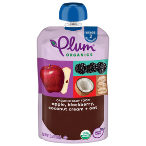 Plum Organics Aplblkbrycnutcrmoat 12/3.5 Oz [UNFI #27369]