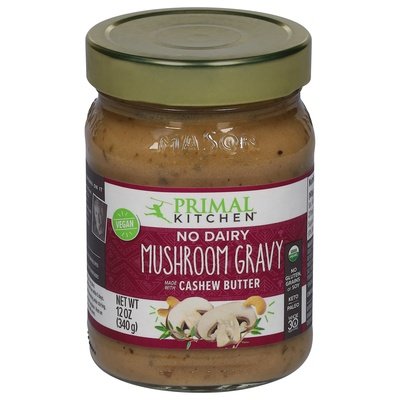 OG2 Primal Kitchen Gravy Mushroom Cashew Butter 6/12 OZ [UNFI #81027]