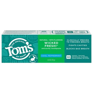 Toms Of Maine Wicked Fresh! Cool Peppermint 6/4 Oz [UNFI #18664]