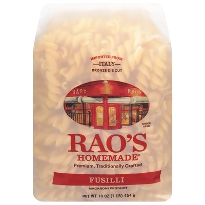 Raos Pasta Fusilli 6/16 OZ [UNFI #79368]