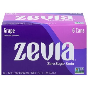 Zevia Grape 4/6/12 Oz [UNFI #08394]